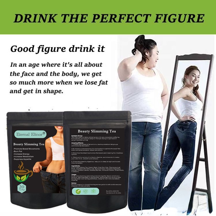 Private label low moq free design ddp shipping Eternalelinor effective body fat burning milk tea