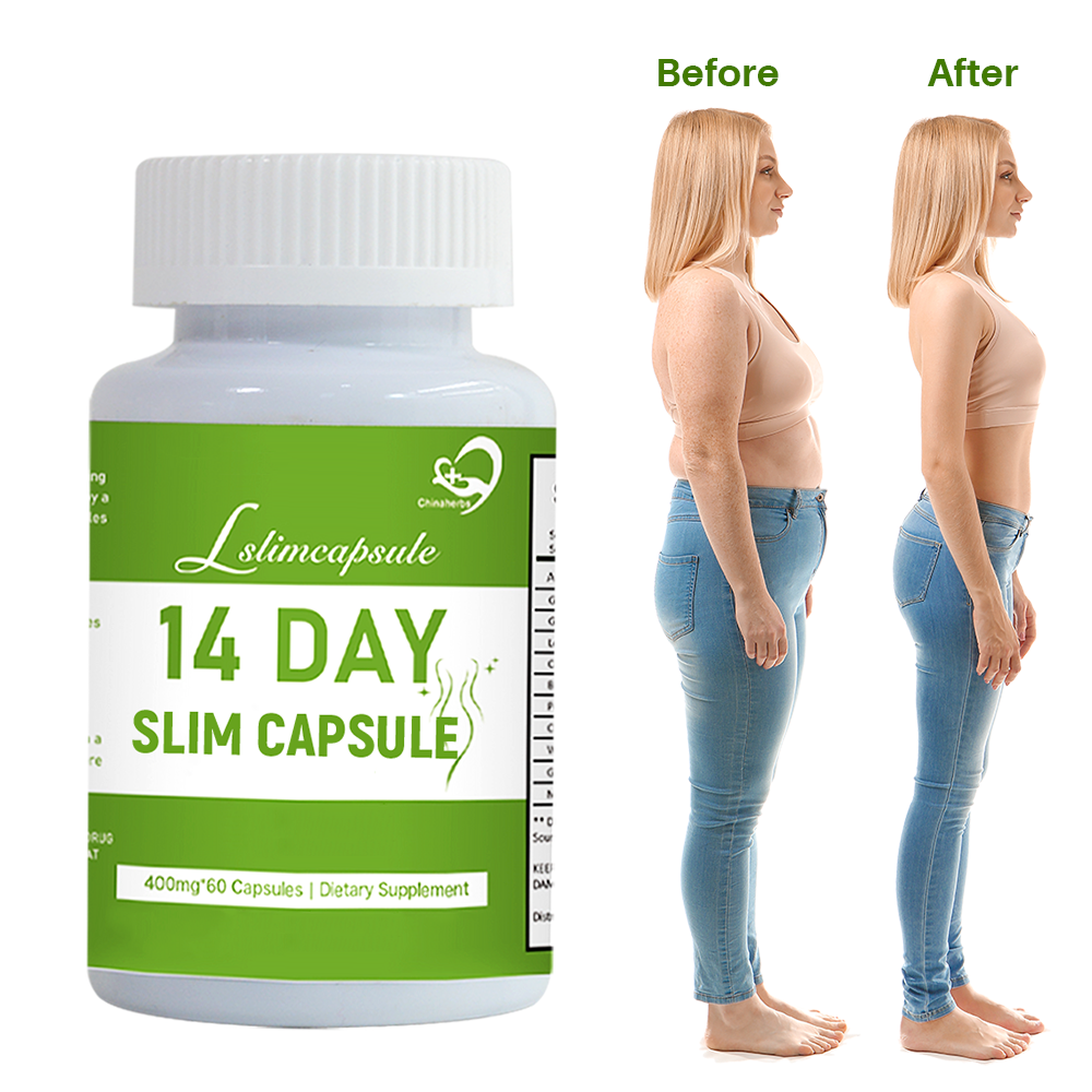 Chinaherbs high quality natural herbal green natural 14 day slim capsules green natural slim capsules