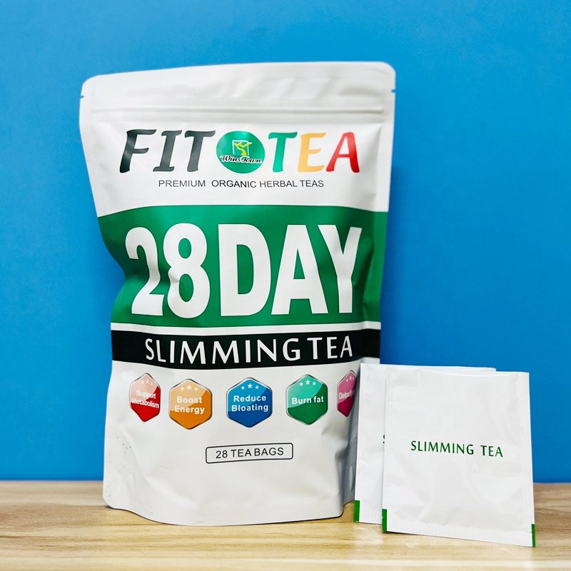 Postpartum slim 28day fit detox flat tummy tea OEM custom 100% natural chinese slim green Lotus senna leaf tea