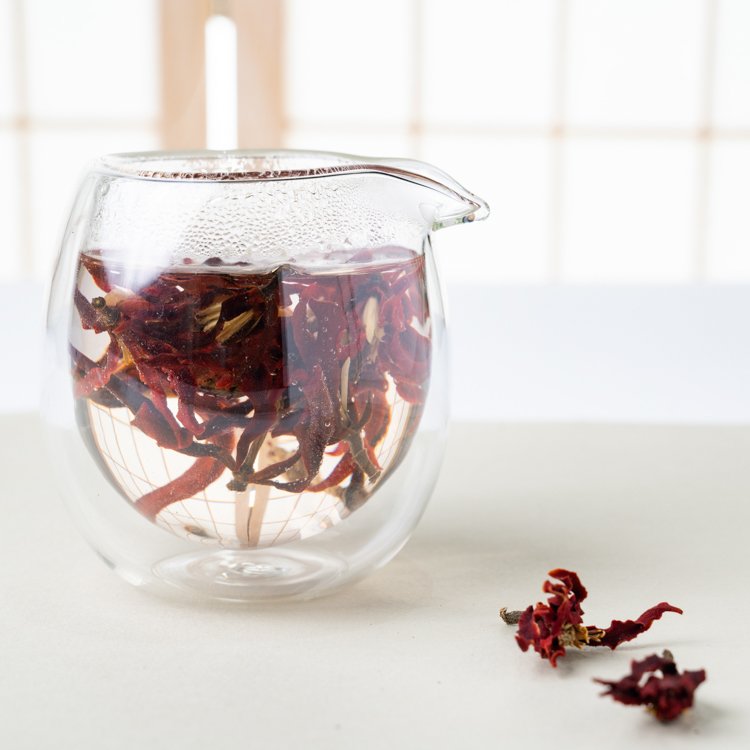 Organic Herbal Slimming Tea Dried Hibiscus Magnolia Flower Yulan New Red Brown Whole Fresh Loose Tea Bulk Box Cup