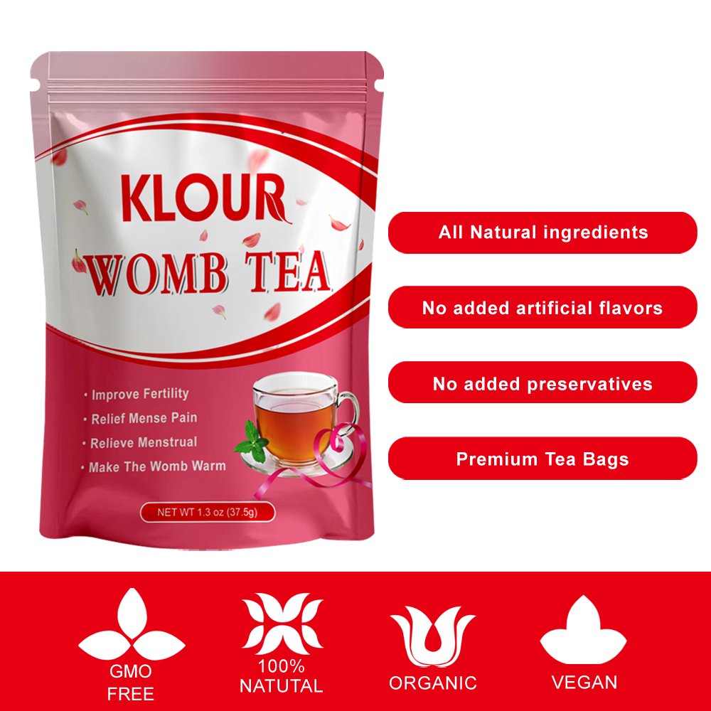 Organic tea mix for women with menstrual pain irregular uterus detoxification tea