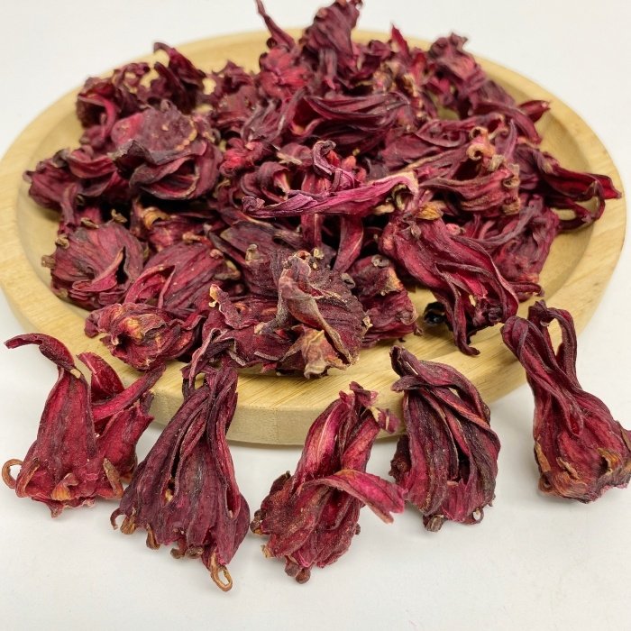Hibiscus Flower Bulk Natural Organic Dried Red Roselle Hibiscus Whole Flower Loose Herbs Tea Detox Slim Tea