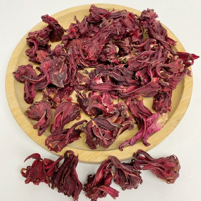 Hibiscus Flower Bulk Natural Organic Dried Red Roselle Hibiscus Whole Flower Loose Herbs Tea Detox Slim Tea