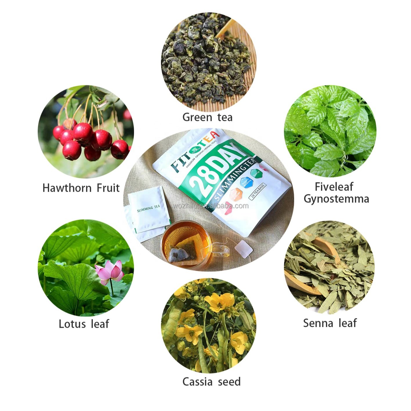 work fast 28 days organic detox tea Natural appetite suppressant teatox slimming tea for weight loss