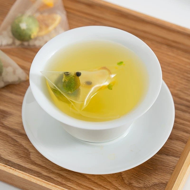 Factory Direct Sales Cold Brewed Kumquat Lemon Passion Fruit Tea in Independent Triangular Bag Non-Boiling Tea Bagged