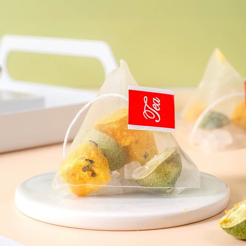 Factory Direct Sales Cold Brewed Kumquat Lemon Passion Fruit Tea in Independent Triangular Bag Non-Boiling Tea Bagged