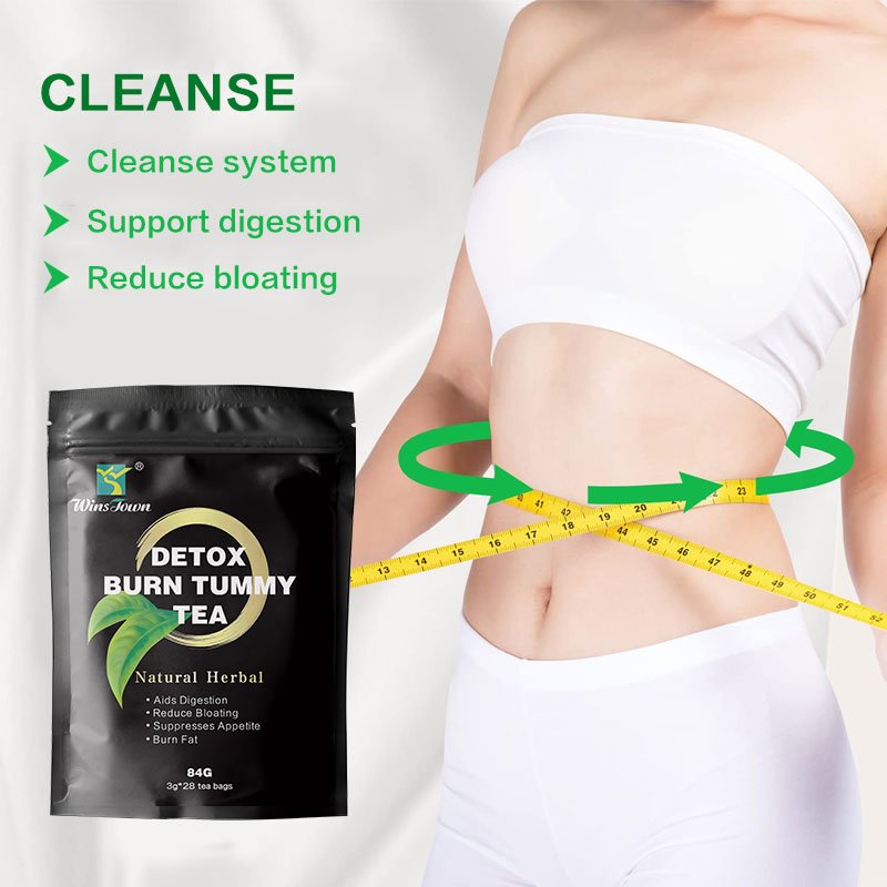 Wholesale Chinese Herbal Green Belly Burner Tea Detox Slimming Weight Loss Supplement for Flat Tummy