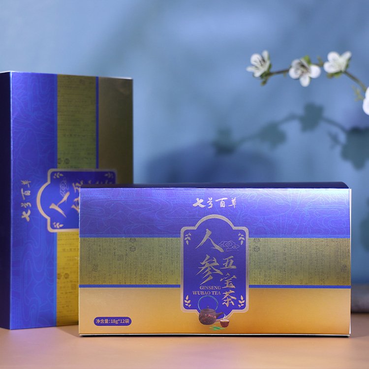 100% natural herbal chinese male vitality tea ginseng five treasures maca male energy tea