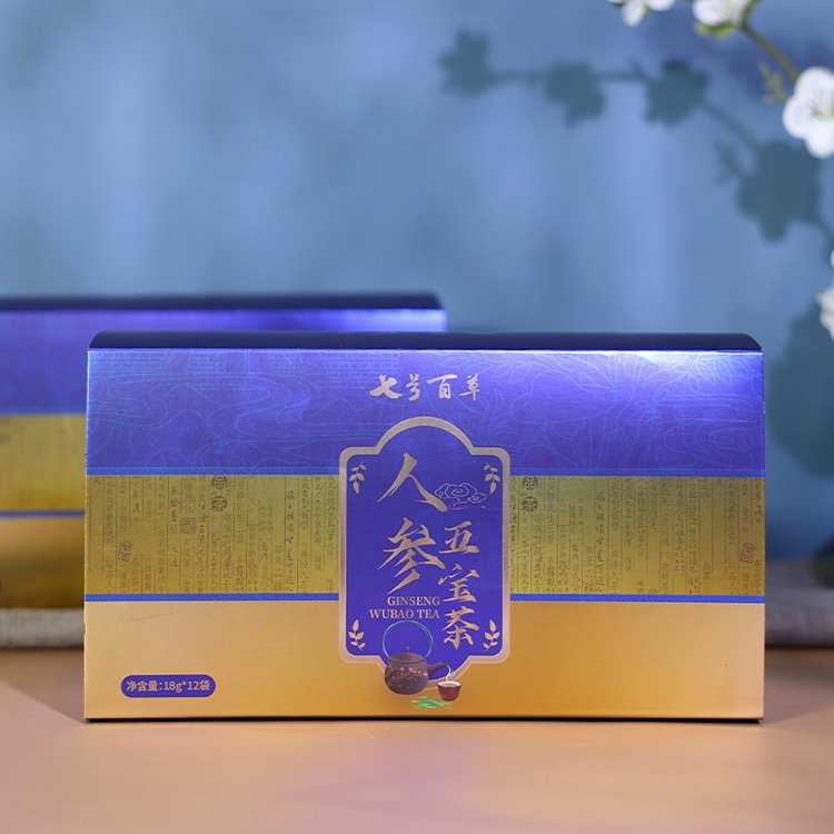 100% natural herbal chinese male vitality tea ginseng five treasures maca male energy tea