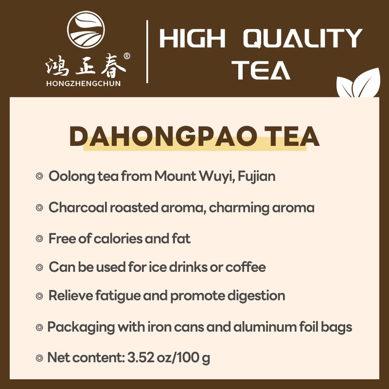 Tea bag hot iced milk reusable sealed canned China Health Tea Natural Organic dahongpao tea oolong weight loss products