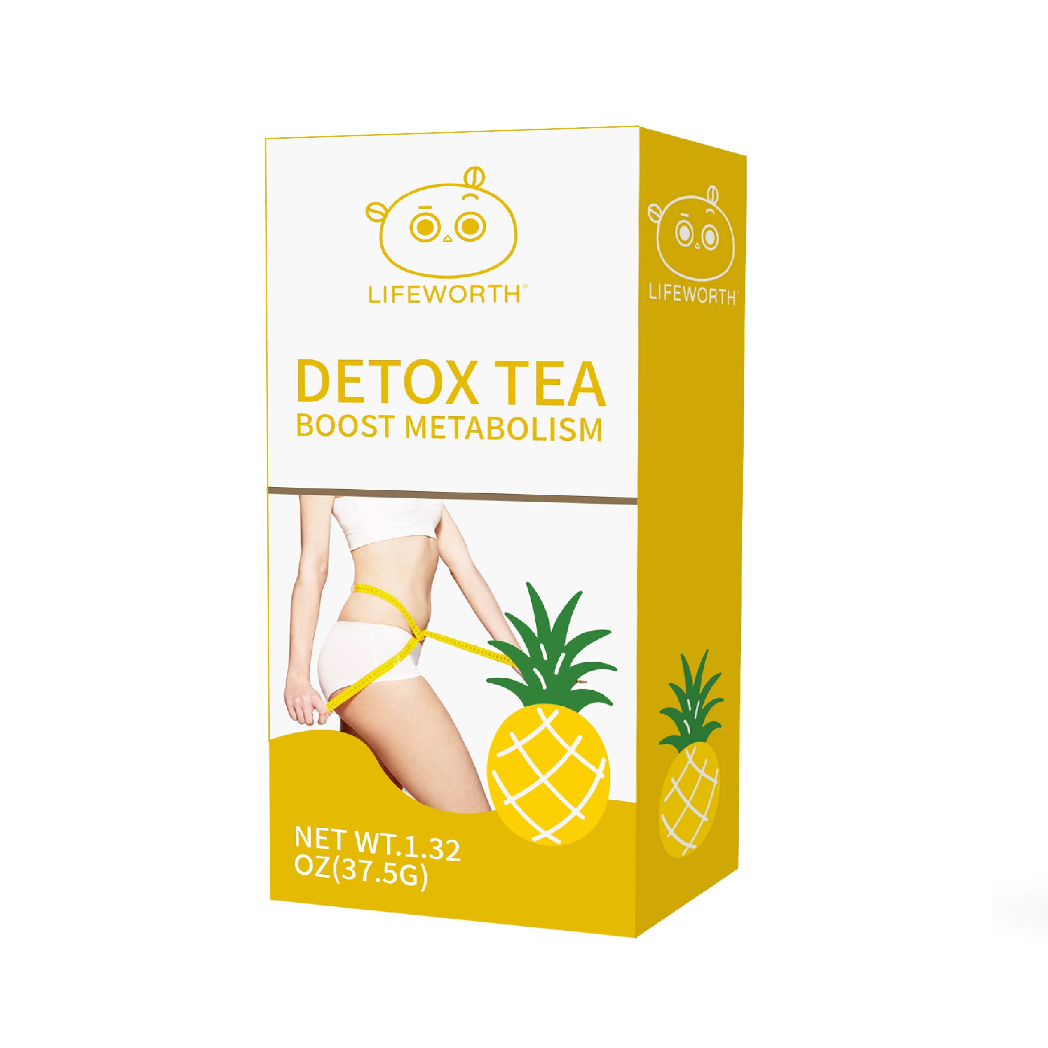 LIFEWORTH Private Label Fast Detox Flat Tummy Cleanse Fat Burn slim Tea