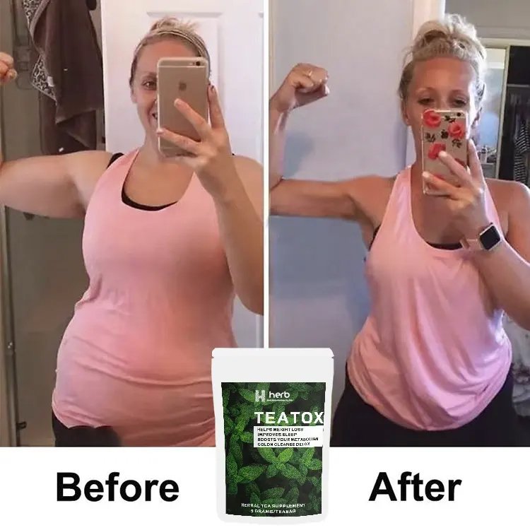 Private Label slimming detox tea weight loss Fitness Herbs Slim Teatox Flat Tummy slimming Tea