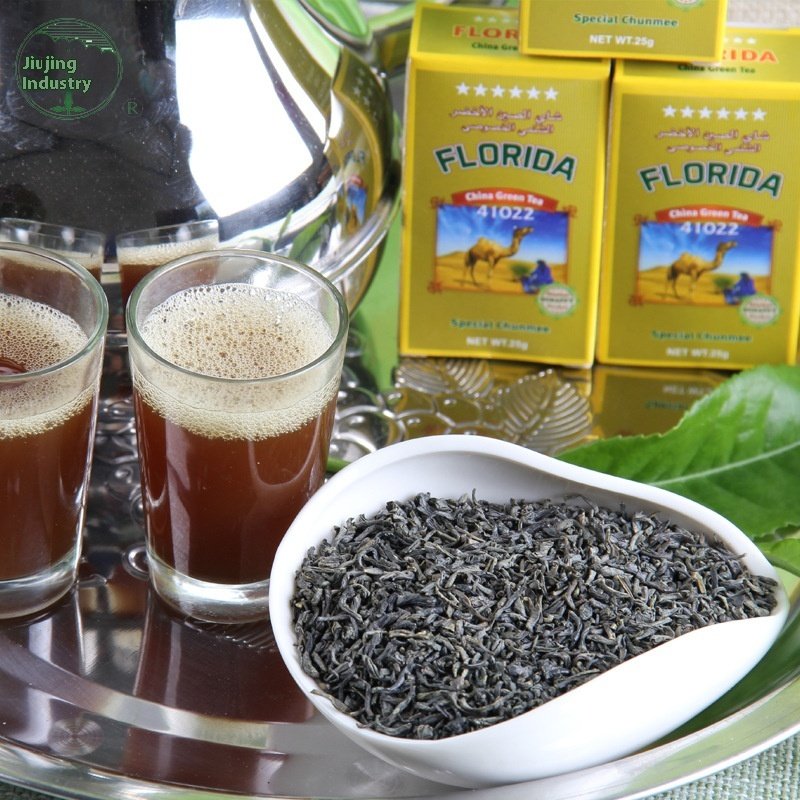 Chinese Chunmee Green Tea Bagged Tea Exported to Africa and Asia, Boxed 1kg number 41022