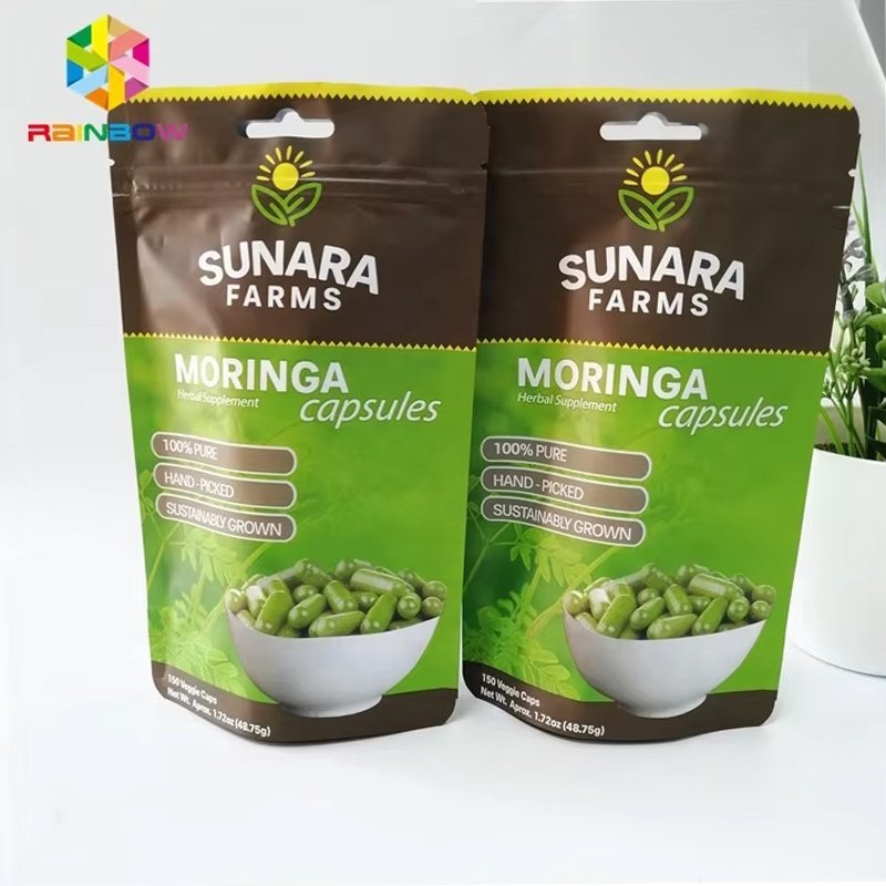 Digital Printing Weight Loss Tea Packaging Bags Aluminum Foil Matcha Fibroid Tea Detox Flower Tea Ziplock Stand Up Pouches
