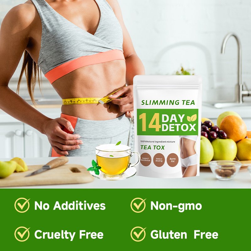 Chinaherbs private label 14 days detox slimming tea stimulate metabolism Flat tummy tea slim tea to organic