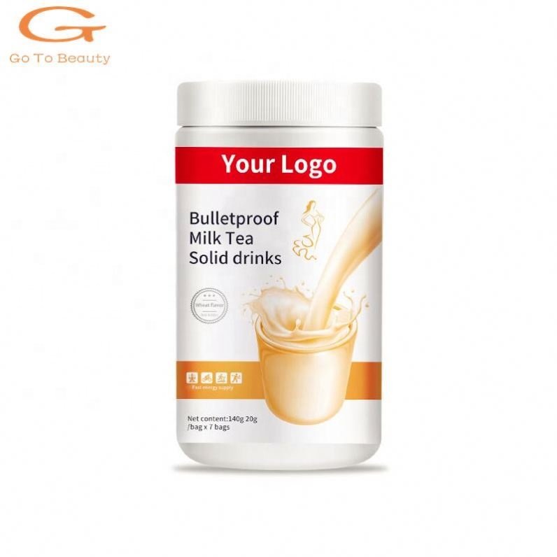 Gotobeauty Private label original flavor milk tea instant meal replacement shake milkshake powder Fat burning instant milk tea