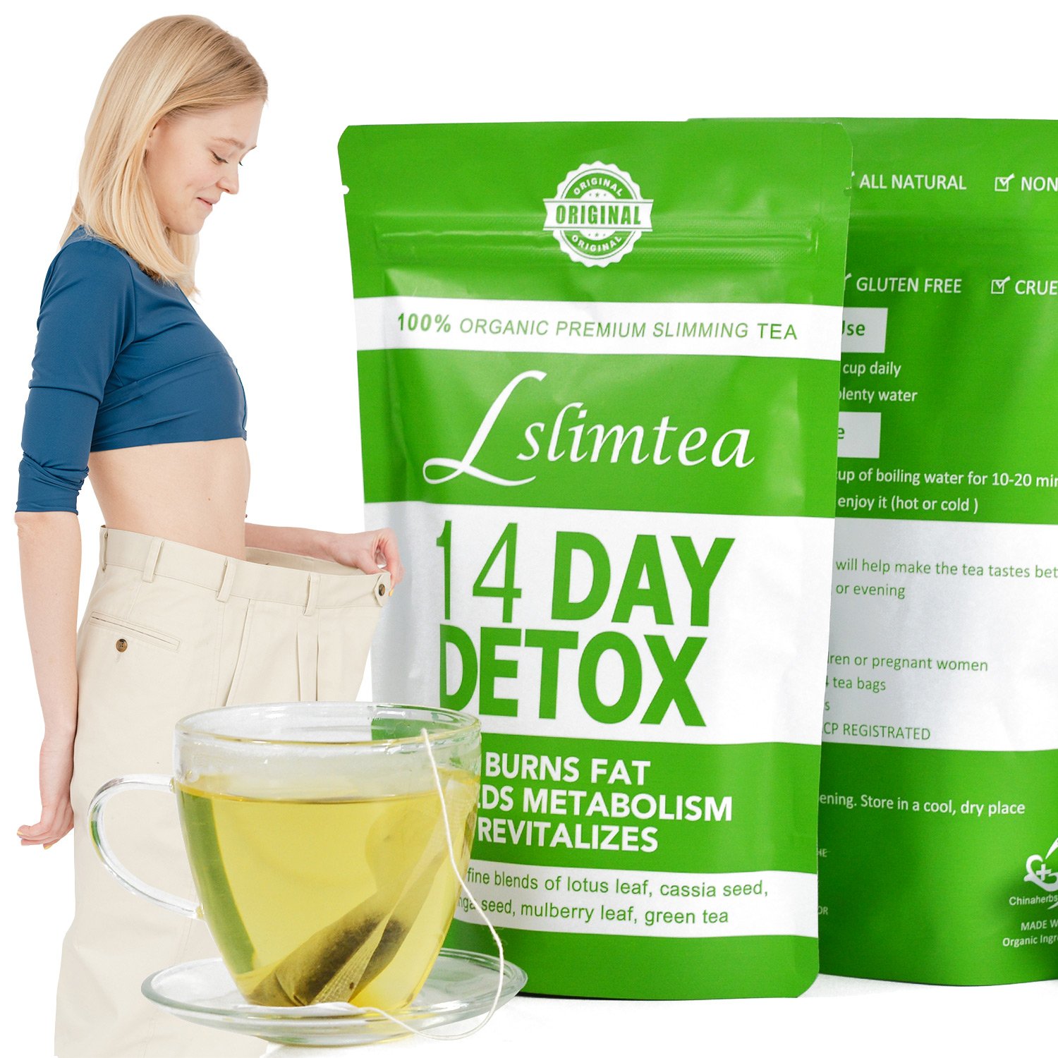 Chinaherbs wholesale flat tummy products burn belly fat trimmax slimming detox tea for B2C sellers & wholesalers