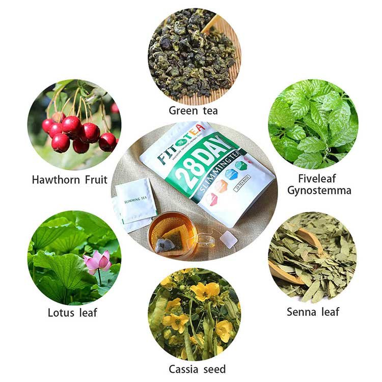 Winstown Seven Days Skin Whitening Tea Weight Control Organic Customized Package Unisex Slimming Tea Customizable
