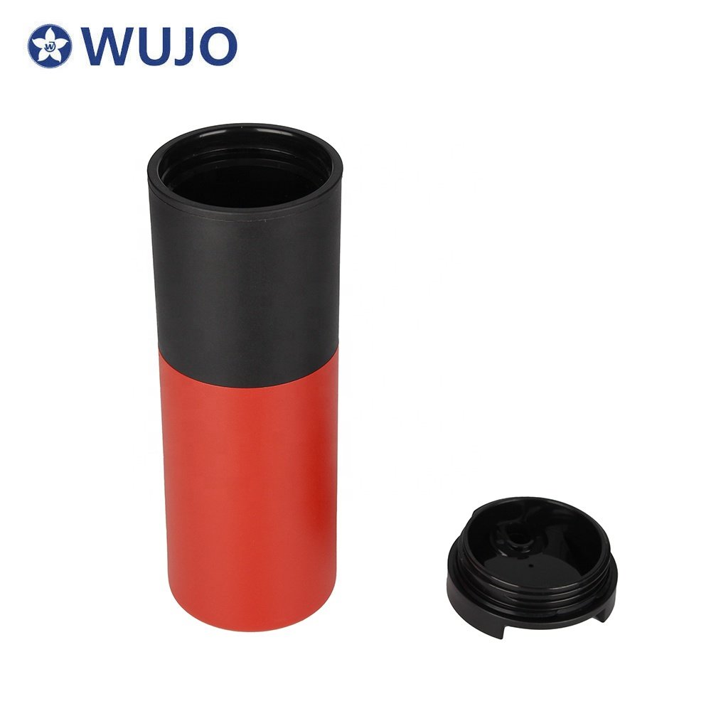 Wholesale 450ml Portable 304 Stainless Steel Vacuum Flask plastic inner Insulated Thermos Water Bottle Coffee Tumblers Cups