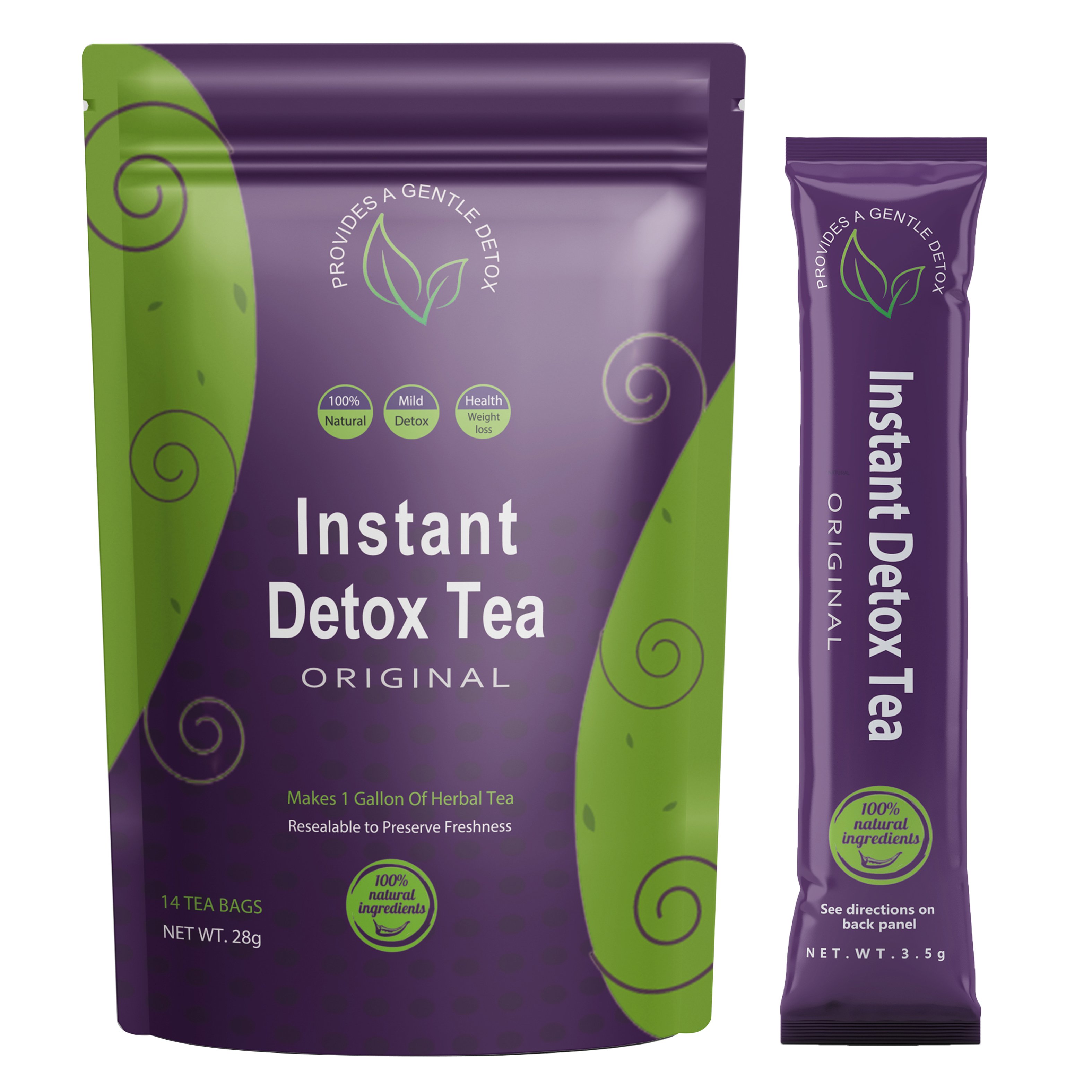 14 Day Top IASO Tea Instant Detox Powder Sticks Fast Weight Loss Organic Greens