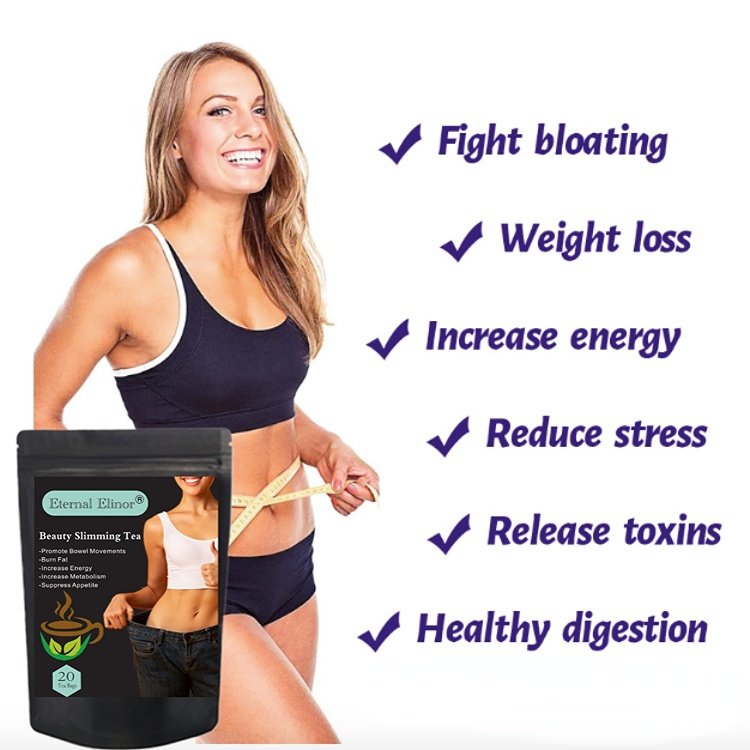 Private label service own brand low moq fat removal flat belly tea without weight loss