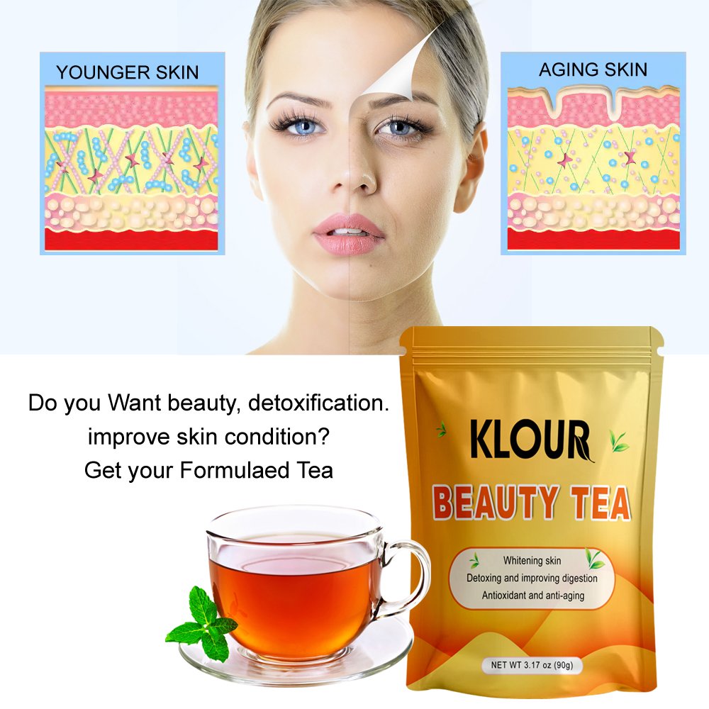 Own brand Skin Beauty Brightening Tea Skin Whitening Premium Herbal medicine to anti-aging Radiant Whitening tea