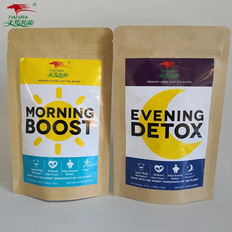 Morning Boost and Evening Detox tea Herbal Teatox slimming herbal fit tea