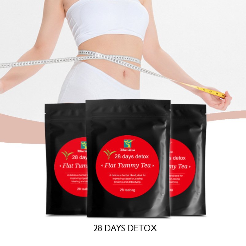 Chinese herbal pure natural 28day detox slimming tea flat tummy tea