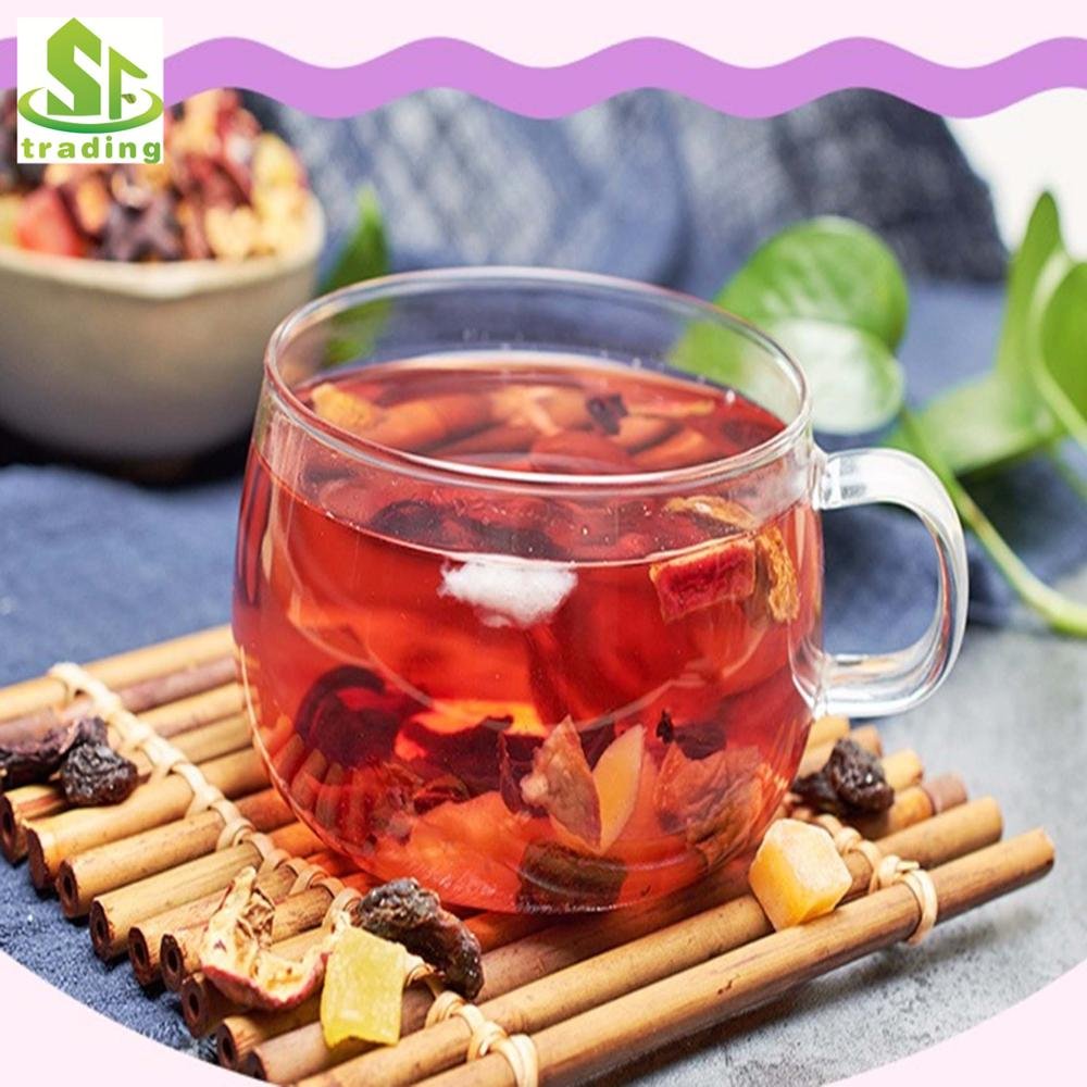 Popular Selling Blend Flavor Fruit Tea With Dried Flowers And Fruits Free Sample Fruit Tea