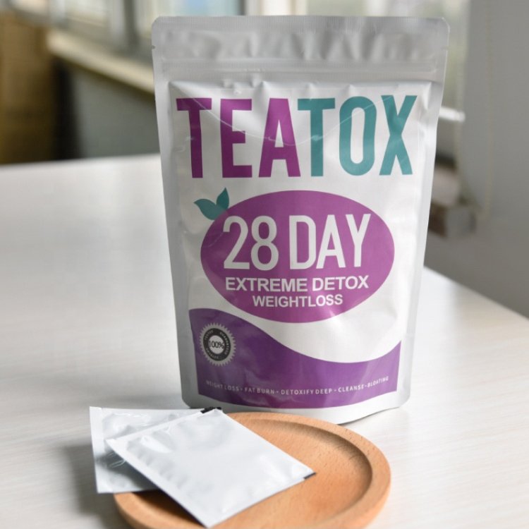Custom slimming green tea private label natural herbal diet teabags weight loss body teatox 28 days slim detox tea