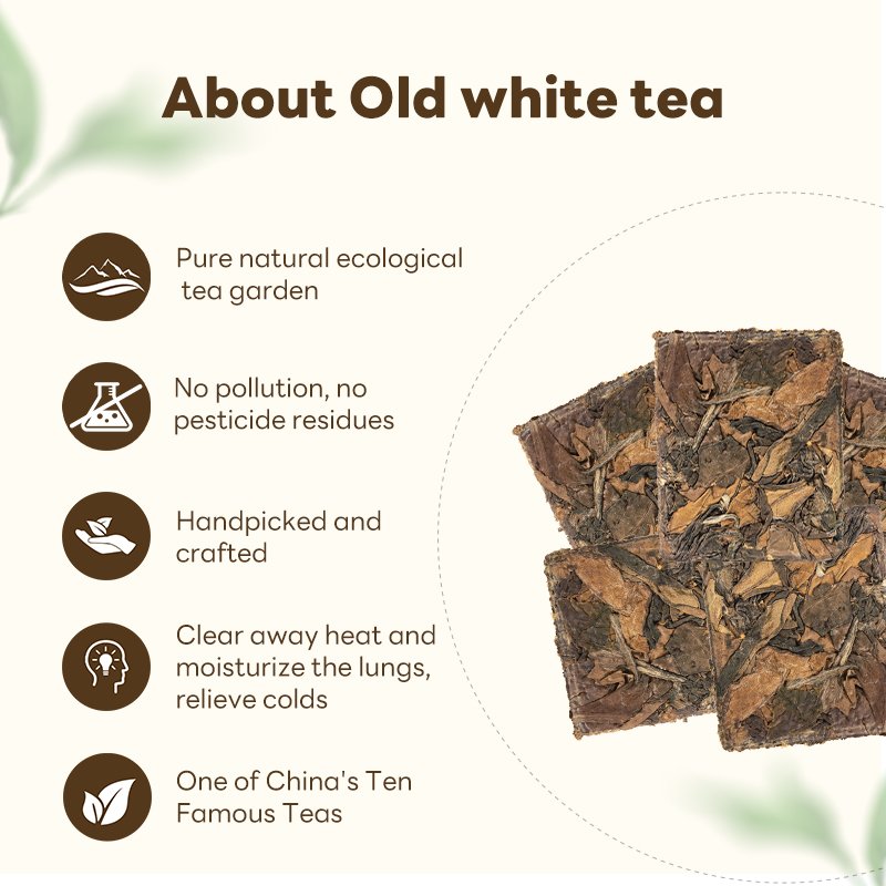 Chinese Health Tea Natural Organic Tea Bag 5.29 oz (150g) Reusable Sealed Canned Portable Old White Tea Biscuit shaped