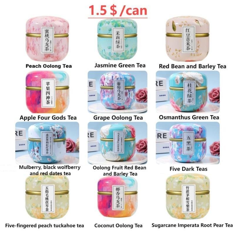 Honey Peach Oolong Small can tea single packaging Chinese beauty tea multiple flavors printed logo Gifts for friends