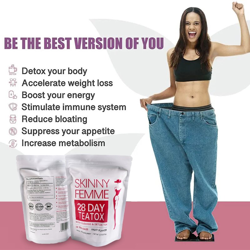 Supplier 14 days 28 days slimming flat belly tea fast weight loss burning fat detox weight loss skinny femme slimming tea