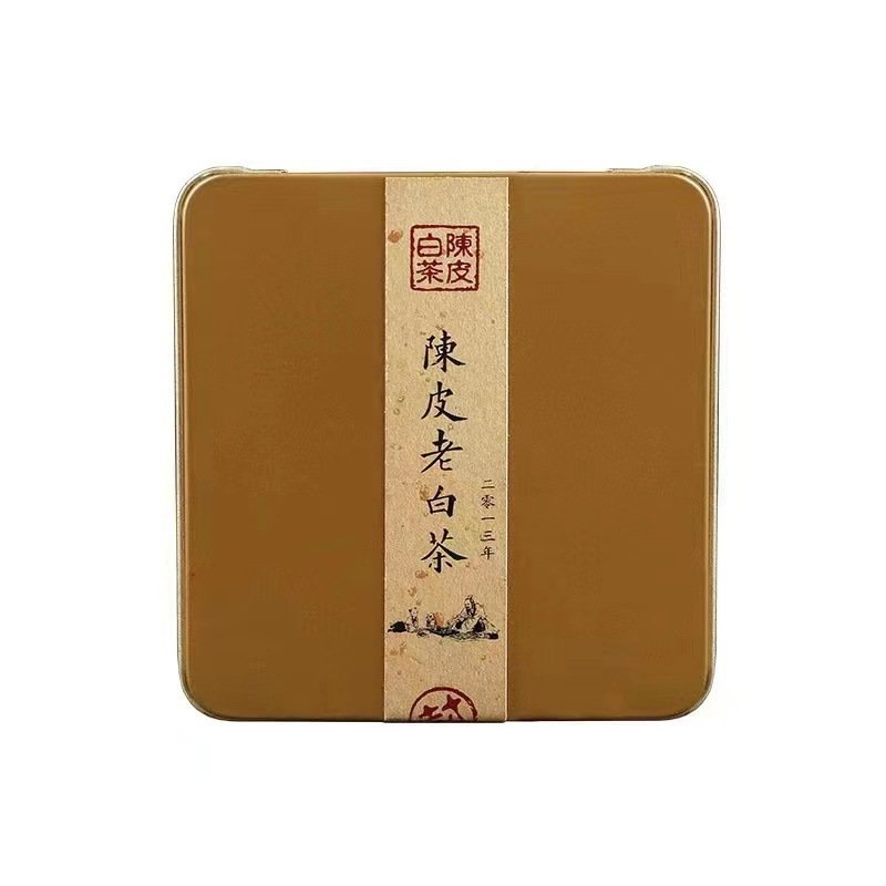 2018Fuding Old White Tea Infused with Tangerine Peel 6 Palace Grids Small Square Portable Individual Packaging