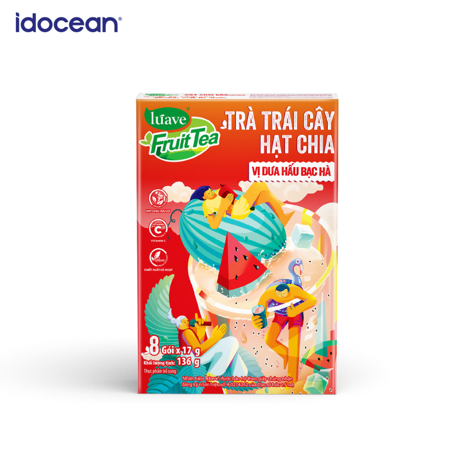 Iced Mint Watermelon Tea Fast Delivery Juicy Detoxifying FSMA Certificate Secure Packaging From Vietnam Manufacturer