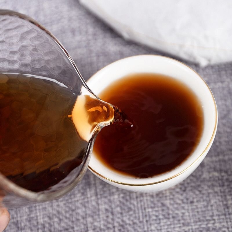 100g Chinese Yunnan Fermented Old Mini Pu-erh Cake Ripe Tea Cooked Tea Cake