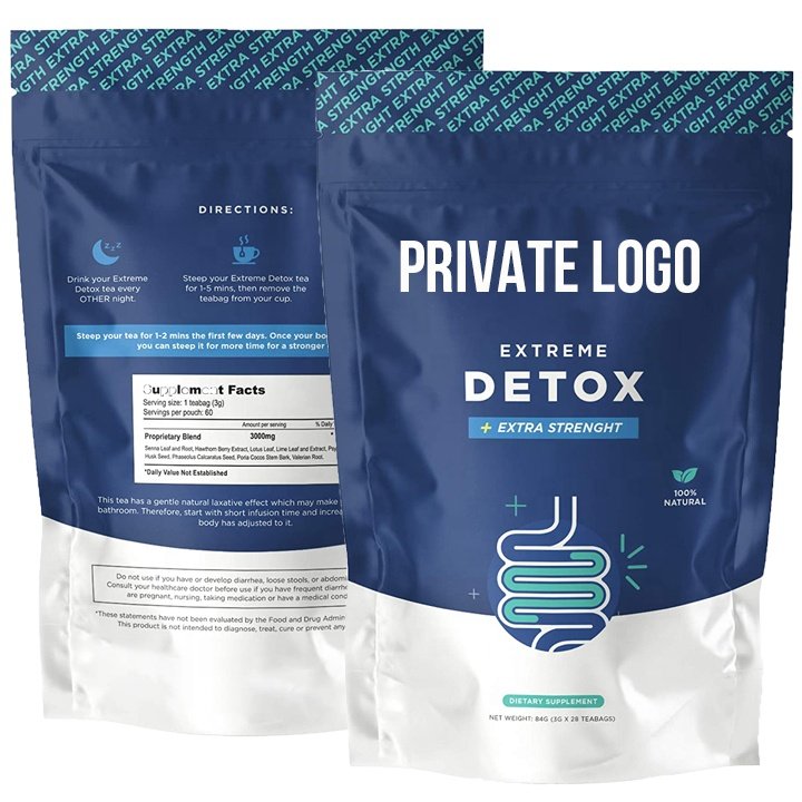 Private Label Diet Slim Fit 14 Tea Bags Herbal Slimming Tea Detox Clean Colon for Weight loss