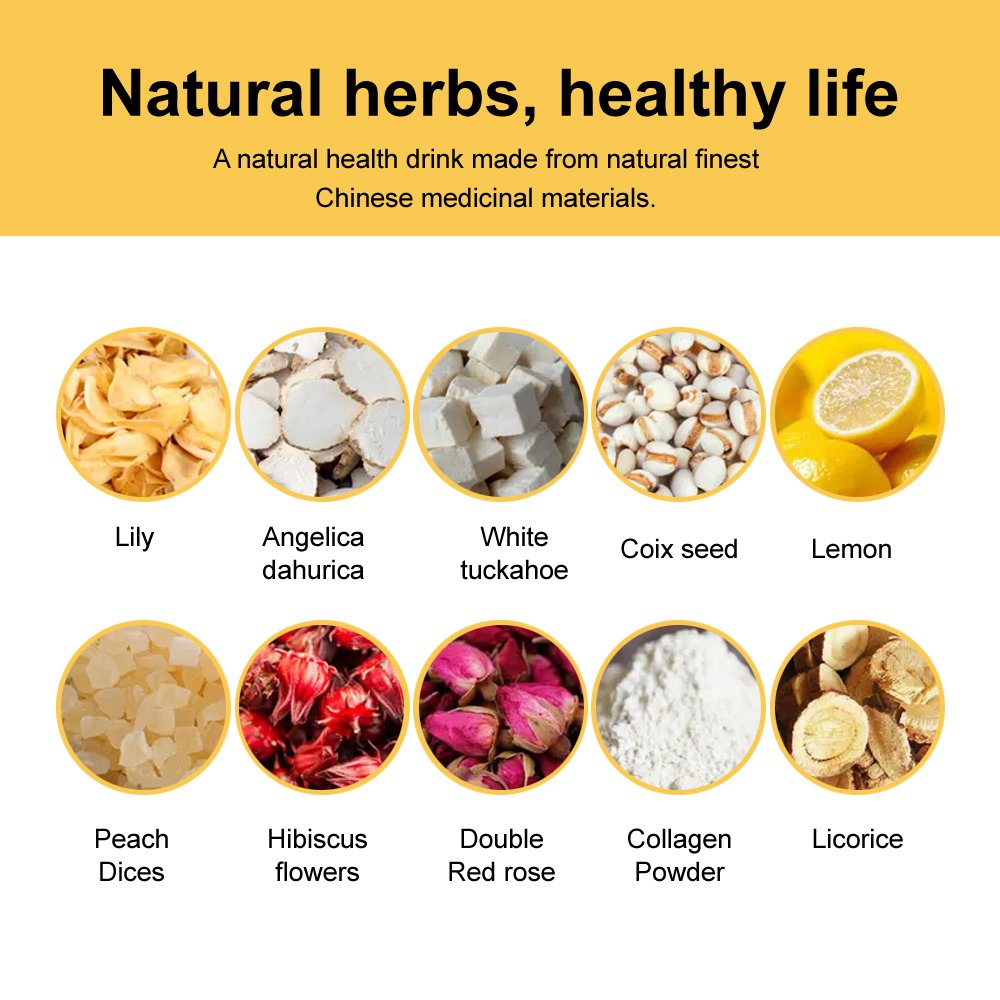 Private Label Skin Beauty glow smooth tea skin white high quality herbal help people anti aging radiant white Tea