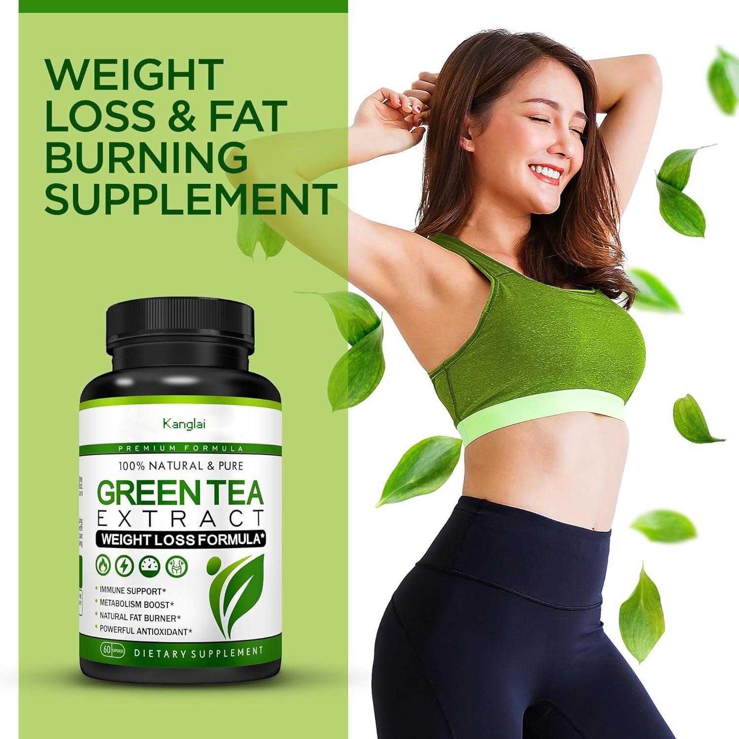Natural Weight Loss Formula Detox Slimming Pills Green Tea Extract For Weight Loss Fat Burning Green Tea Capsules