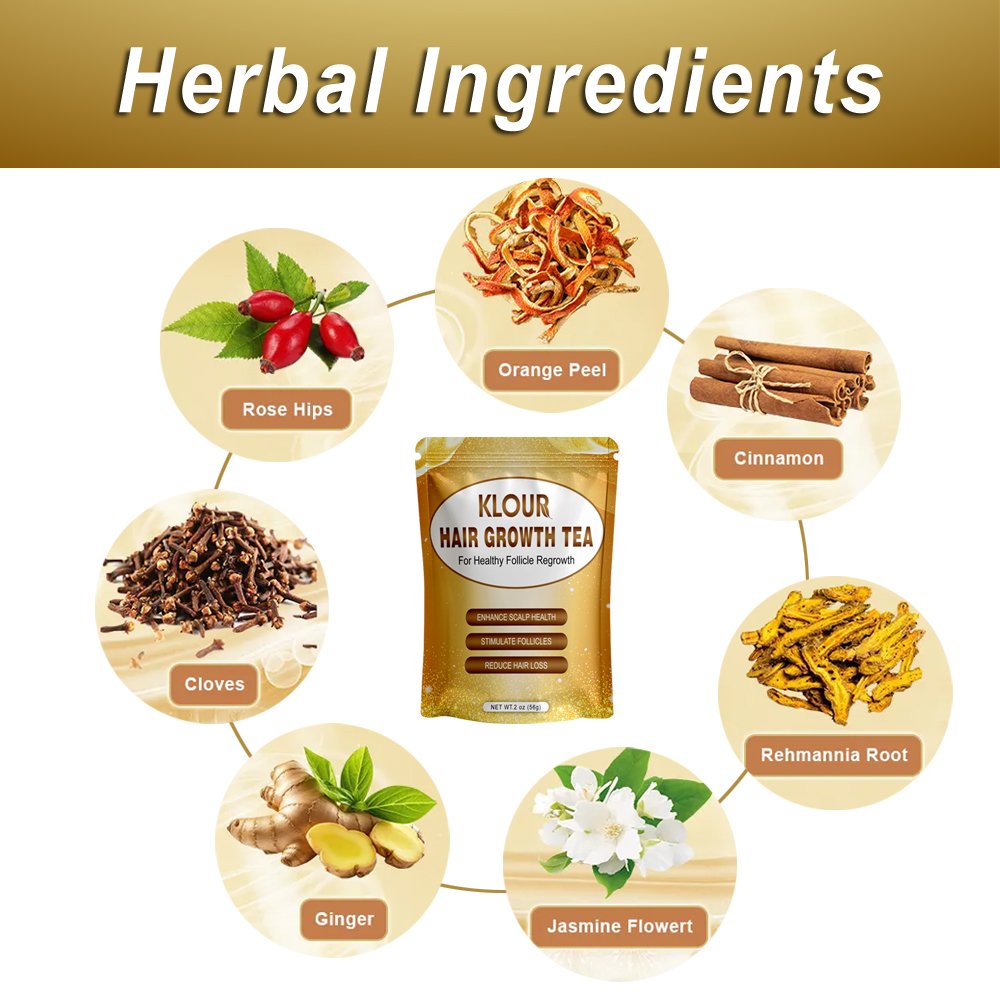Private Label caffeine-free natural herbal tea for hair growth