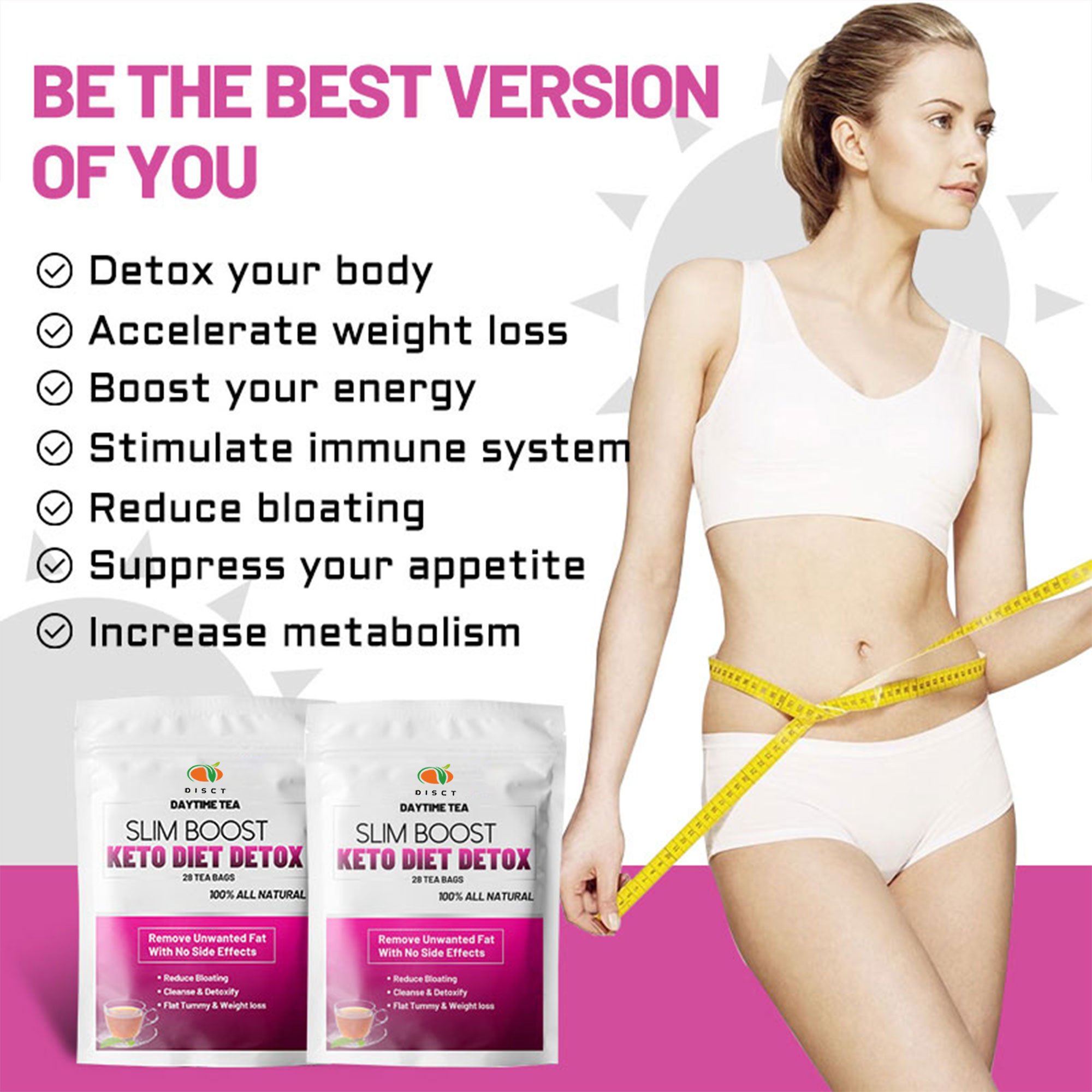 private label improve digestion colon cleanse weight loss Keto Diet Detox flat belly slimming Tea