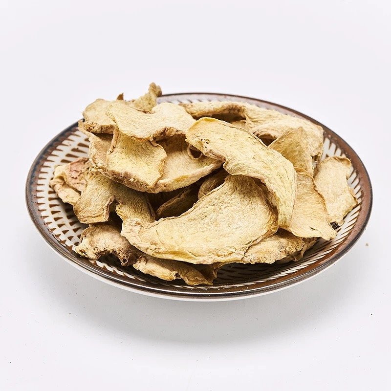 Dried Ginger Slies Organic Chinese Herb Jiang Pian For Extract/Tea/Powder | Whole/Pieces/OEM Available / PMS Relieve
