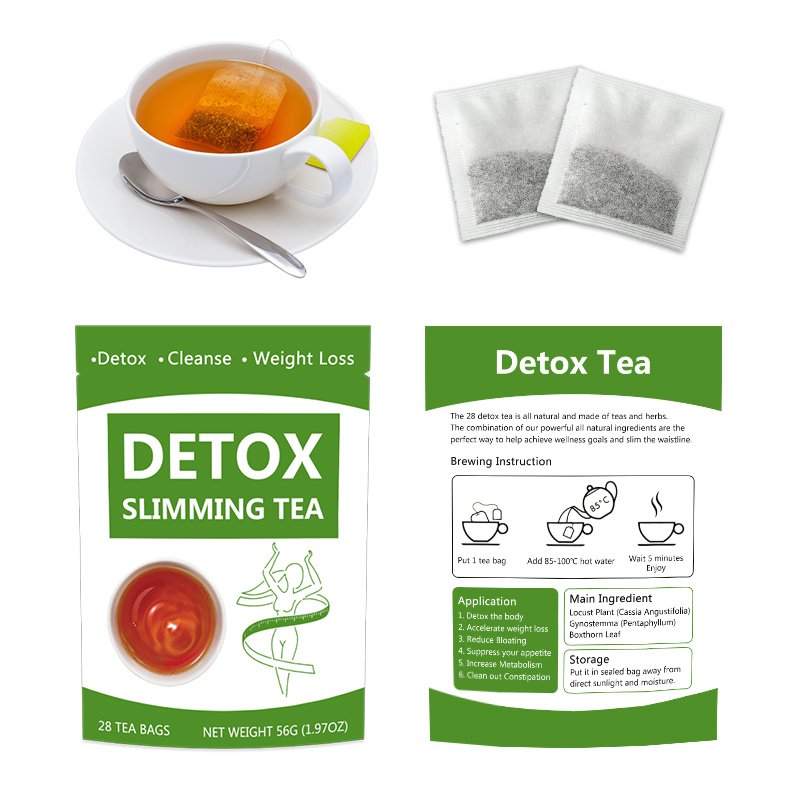 Private Label Senna Leaf Skinny Weight Loss Tea Flat Tummy Tea the minceur 28 Day Detox Tea