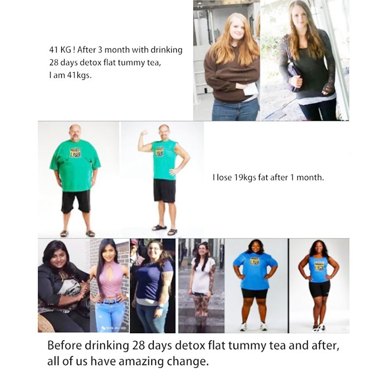 Factory Supply Wholesale 28 Days Flat Tummy Herbal Diet Weight Loss Slimming Tea For Flat Stomach