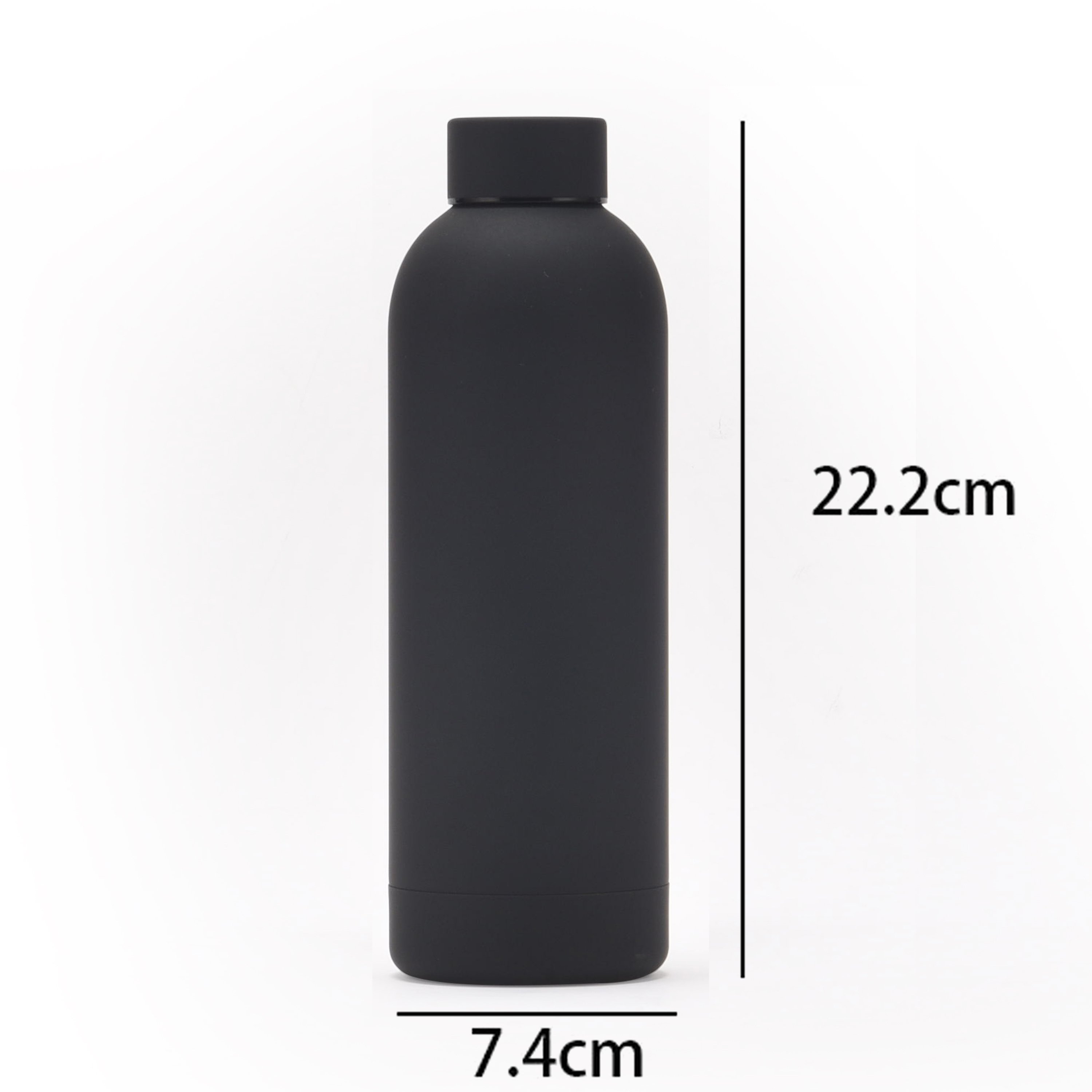Insulated Stainless Steel Hot And Cold Girls Reusable 500Ml Rubber Painted Tea Water Bottle With Custom Logo