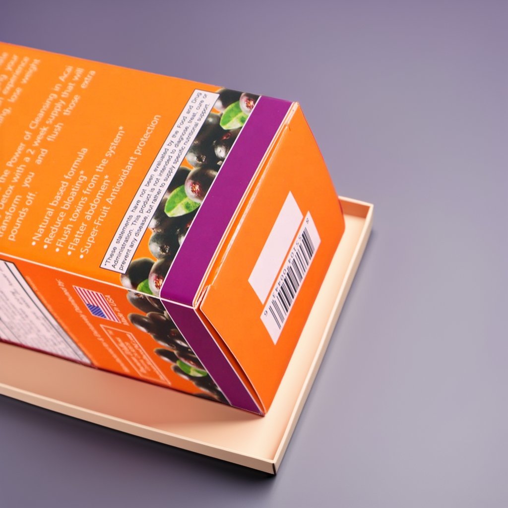 Custom Printing Health Beauty Skincare Slimming Tea Paper Card Packaging Box With Logo