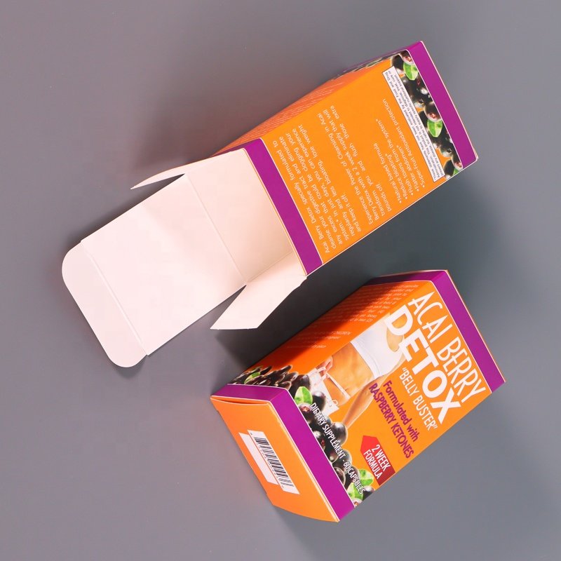 Custom Printing Health Beauty Skincare Slimming Tea Paper Card Packaging Box With Logo