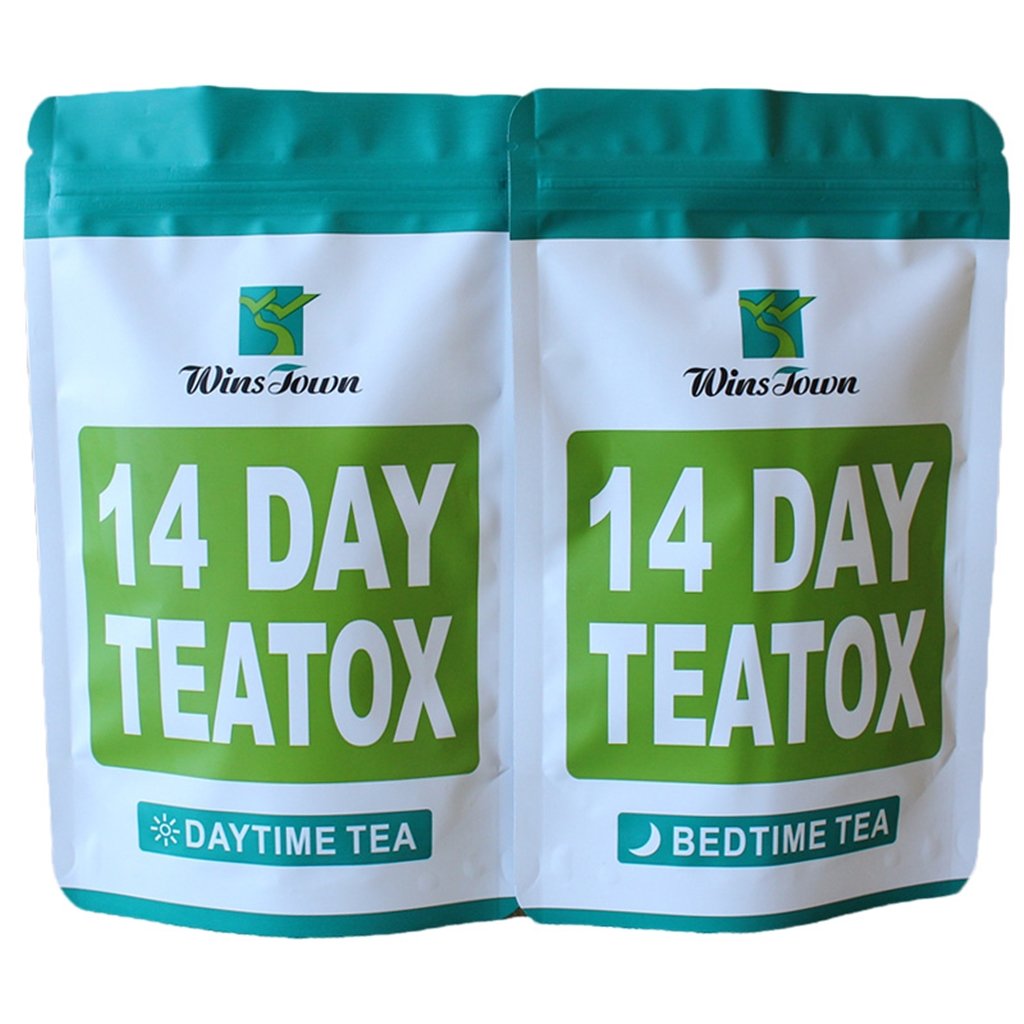 14 day detox tea natural morning booster and night cleanse tea helps allivate bloating and booster energy slim weight loss