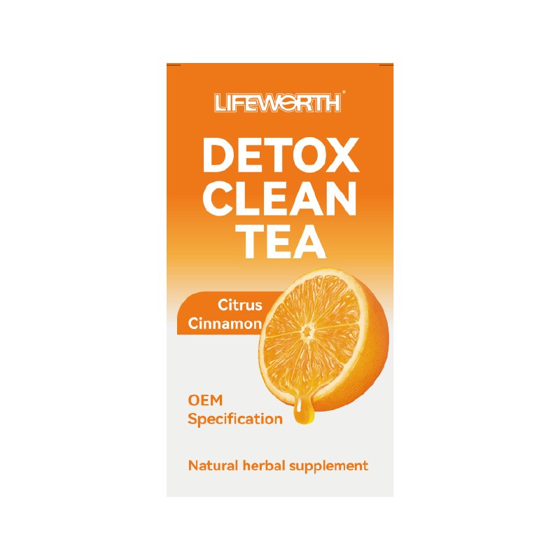 LIFEWORTH 25 Day SIimming Detox Tea Herbal Tea With Chamomile Hibiscus Tea & Ginger Root Citrus & Cinnamon For Colon Cleanse