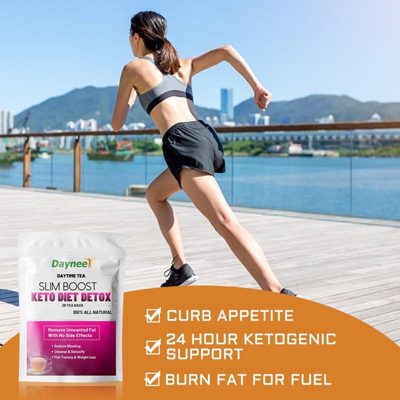 Slim boost Keto Diet Detox tea bag Custom Flat Tummy organic herbal weight loss slimming Tea with evening and daytime